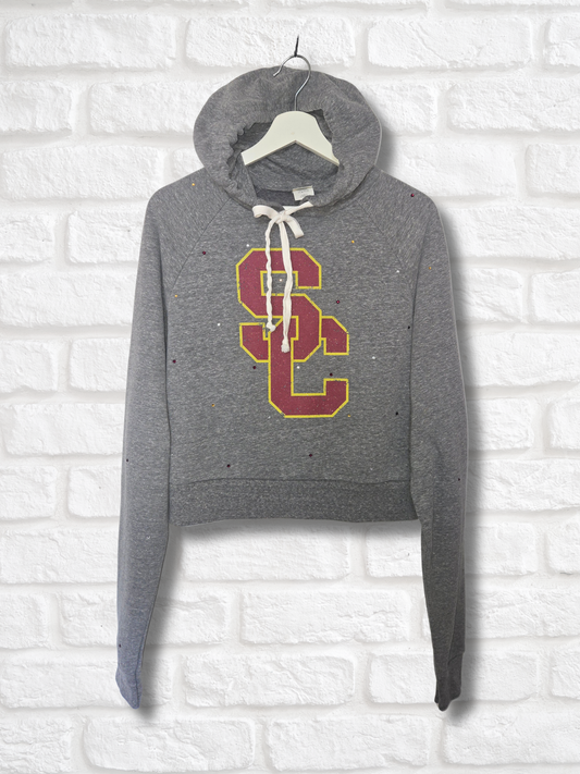 USC Trojans Crop Hoodie- Large