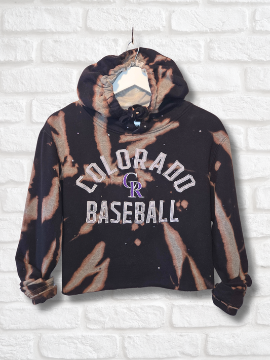 Colorado Rockies Crop Hoodie - Medium