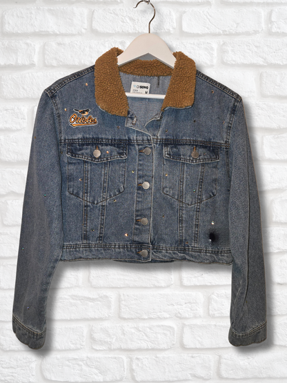 Baltimore Orioles Crop Rhinestone Jacket