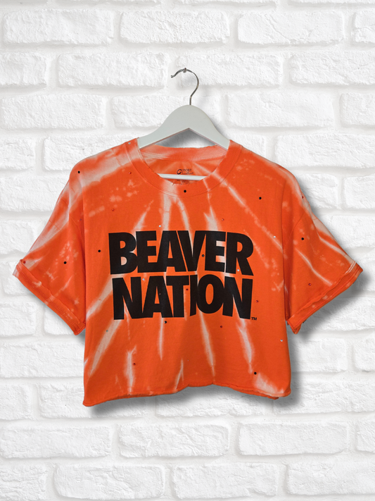Oregon State Beavers Crop Top- Large