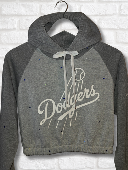 Los Angeles Dodgers Crop Hoodie