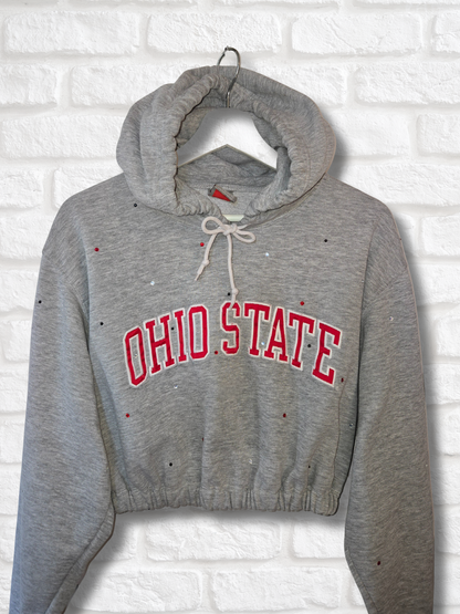 Ohio State Buckeyes Crop Hoodie