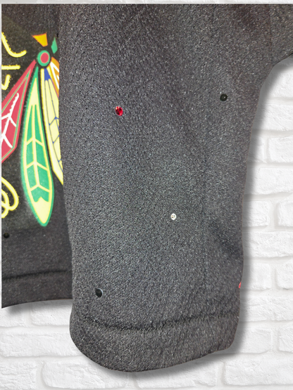 Chicago Blackhawks Crop Rhinestone Jersey