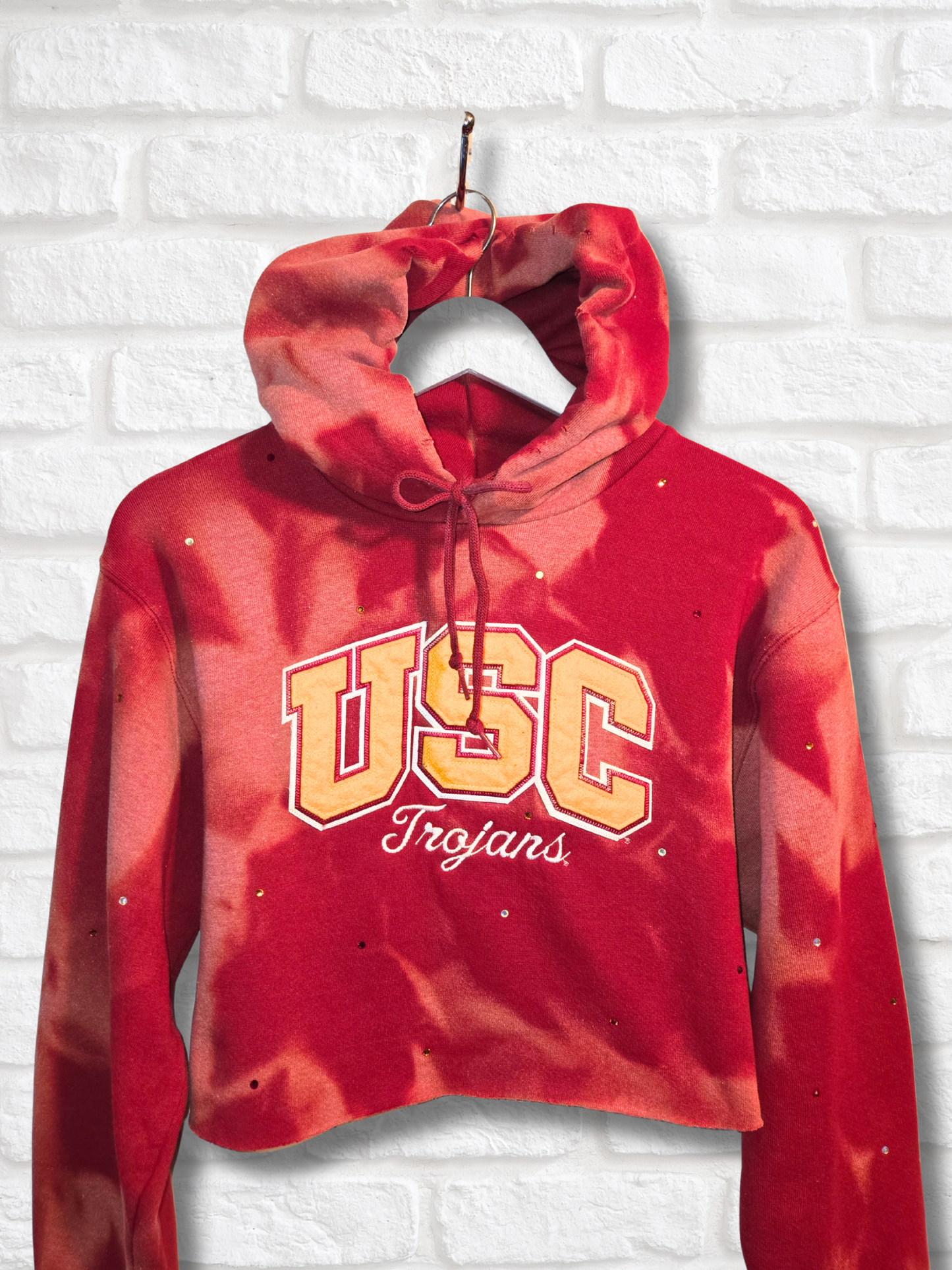 USC Trojans Crop Hoodie