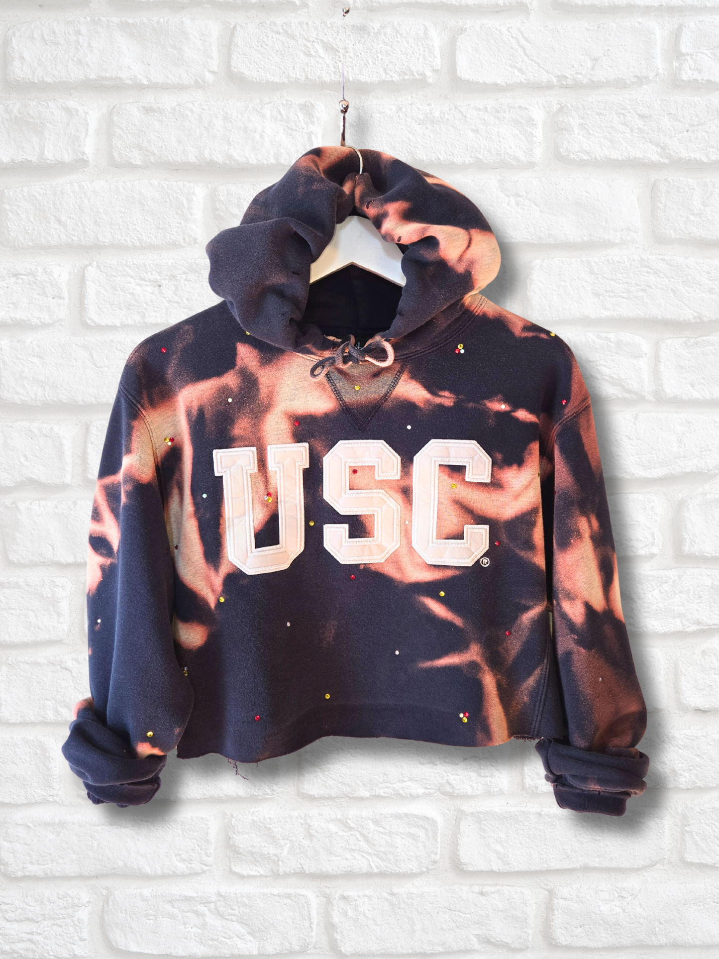 USC Trojans Crop Hoodie