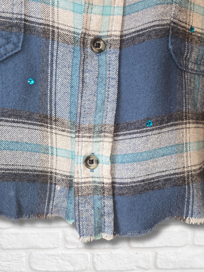 San Jose Sharks Crop Flannel