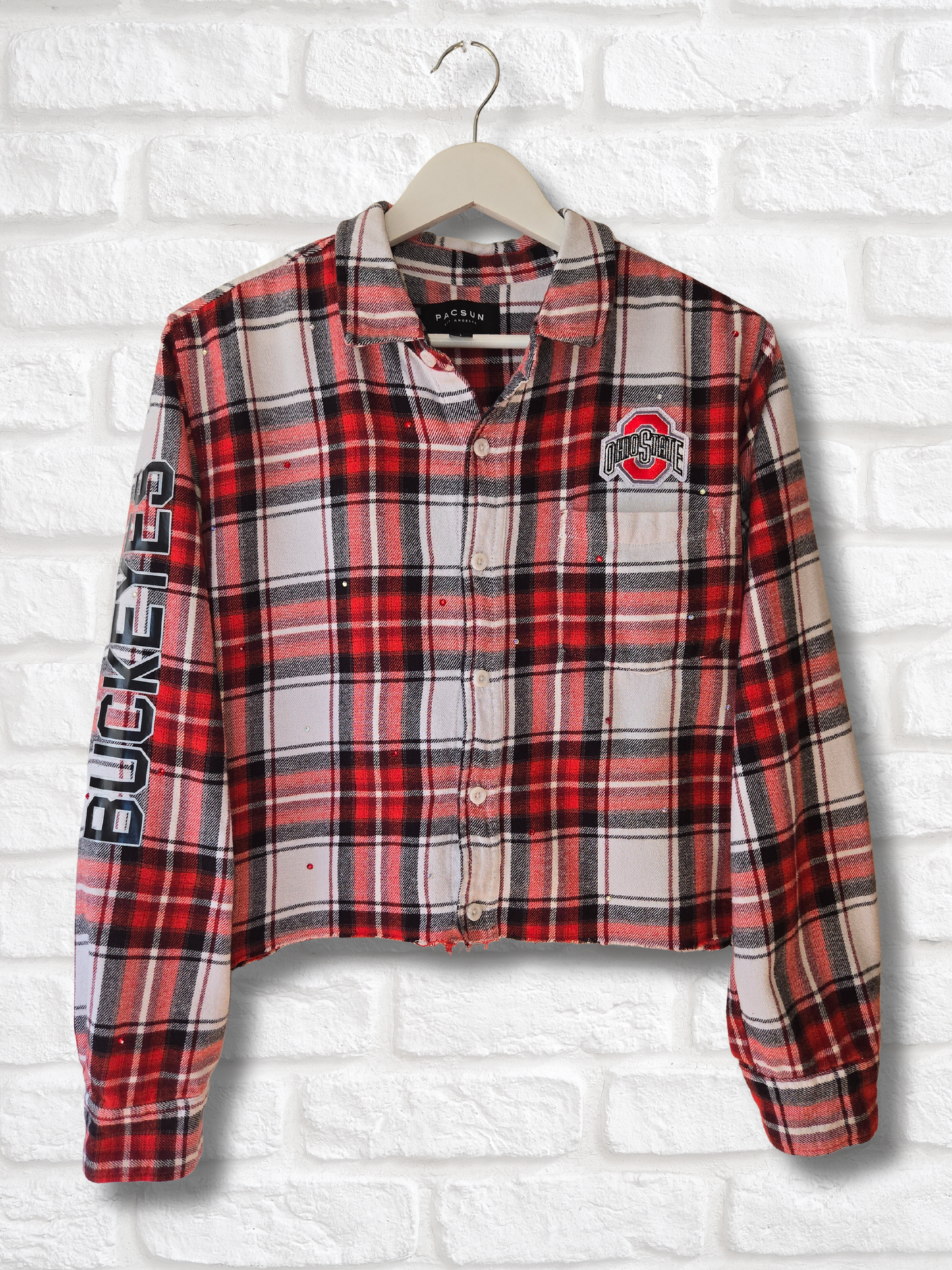 Ohio State Buckeyes Crop Flannel