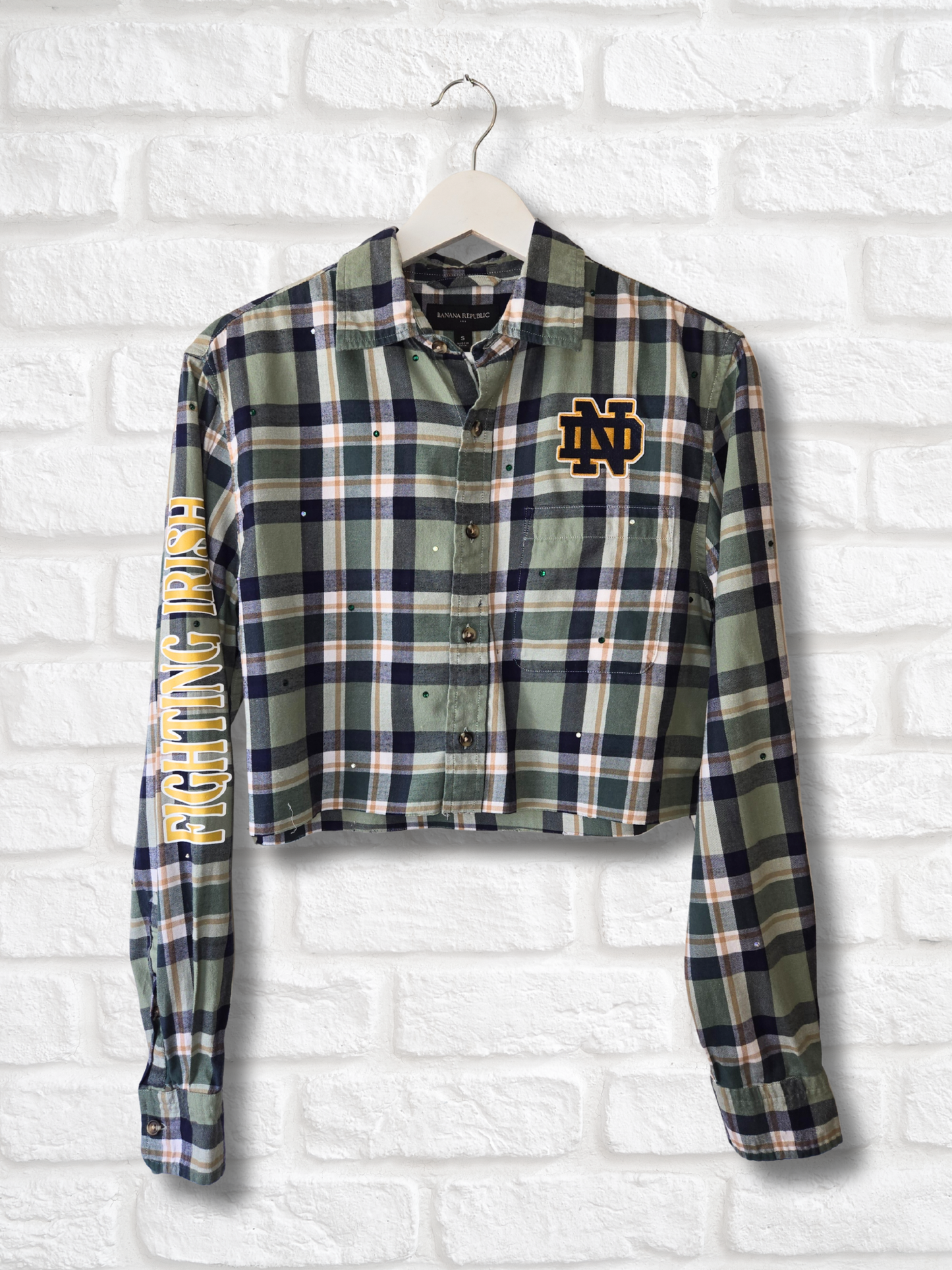 Notre Dame Crop Flannel