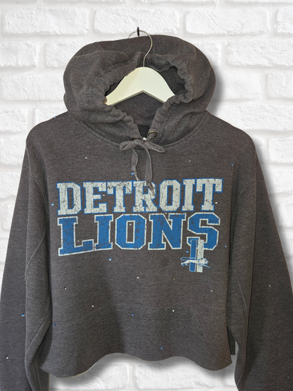 Detroit Lions Crop Hoodie