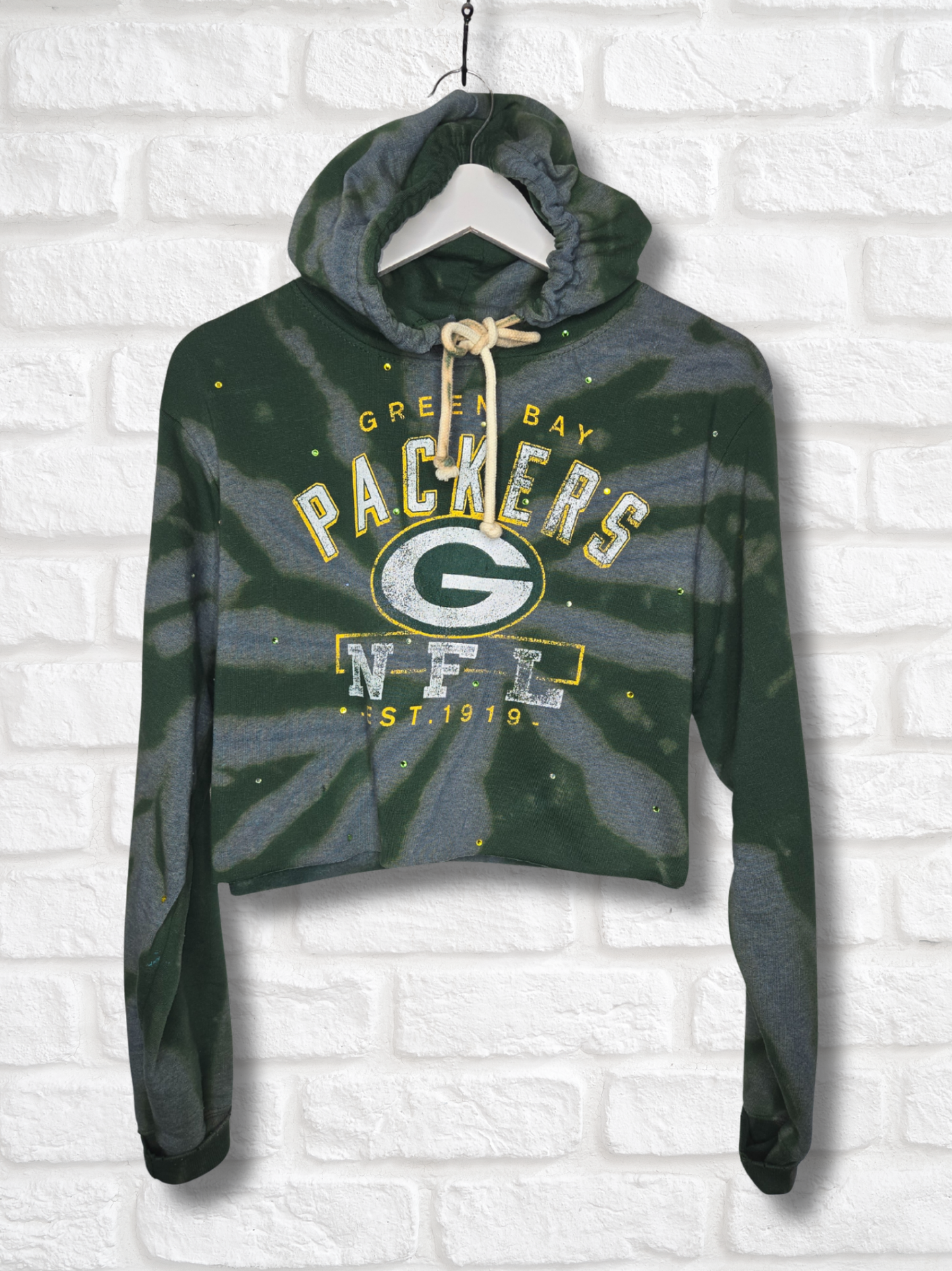Green Bay Packers Crop Hoodie