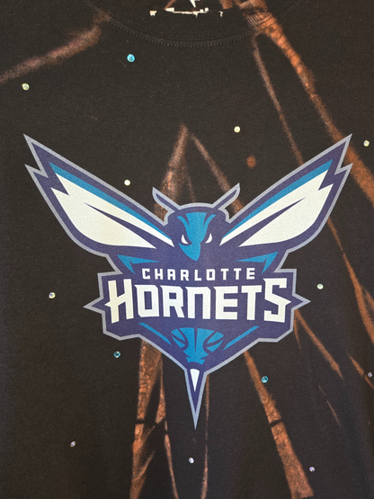 Charlotte Hornets Long Sleeve Crop Top