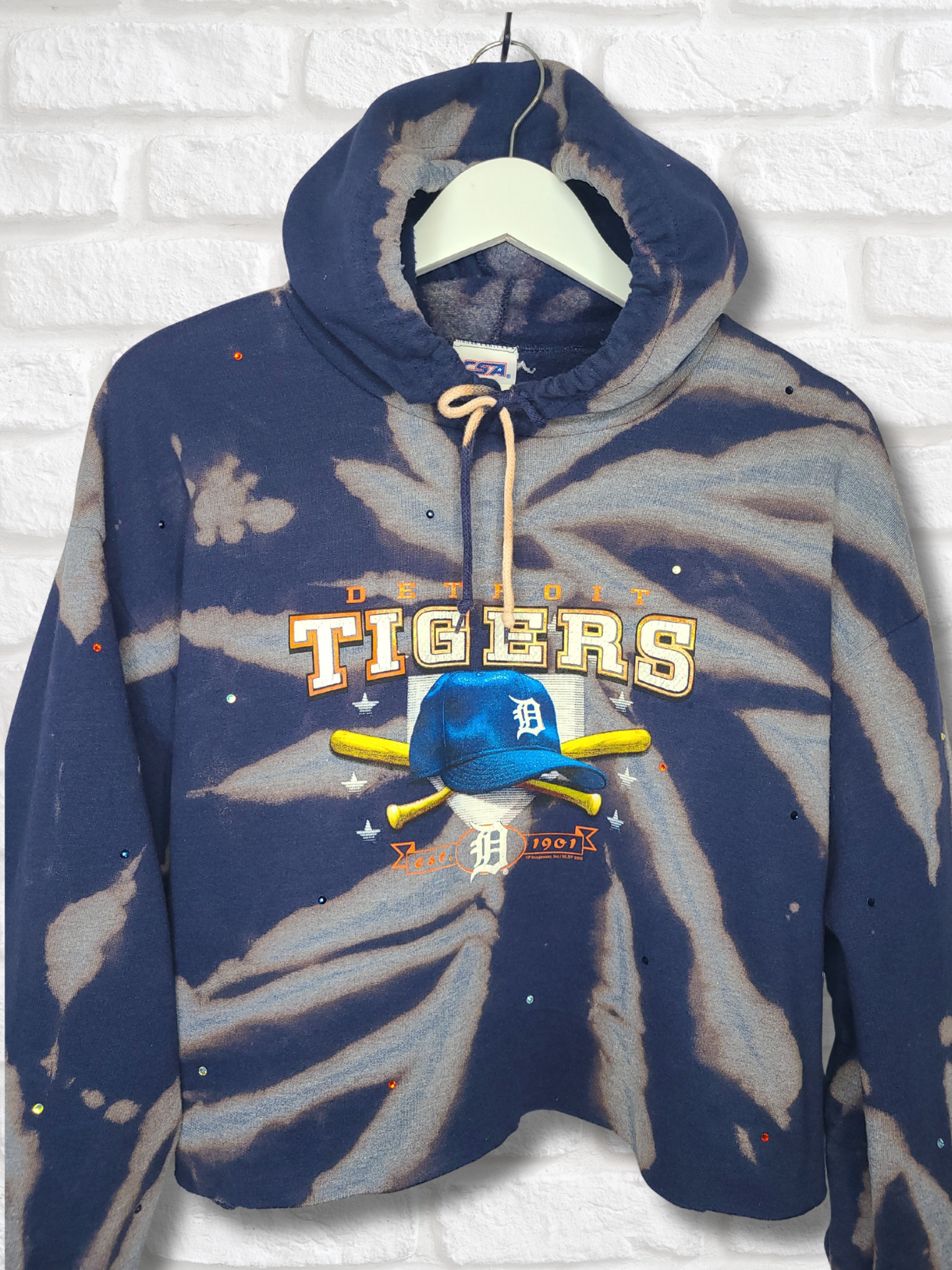 Detroit Tigers Crop Hoodie
