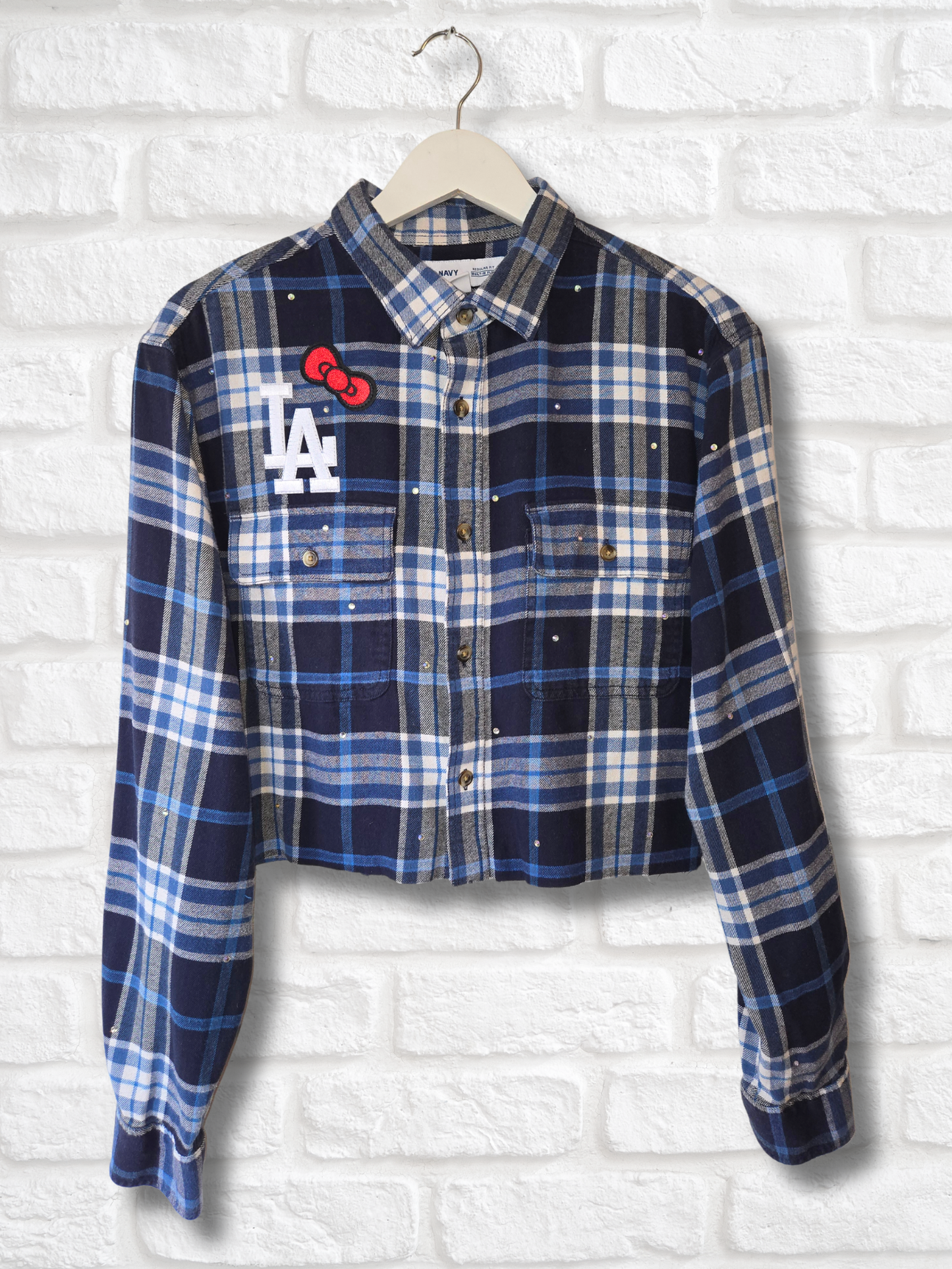 Dodgers HK Crop Flannel