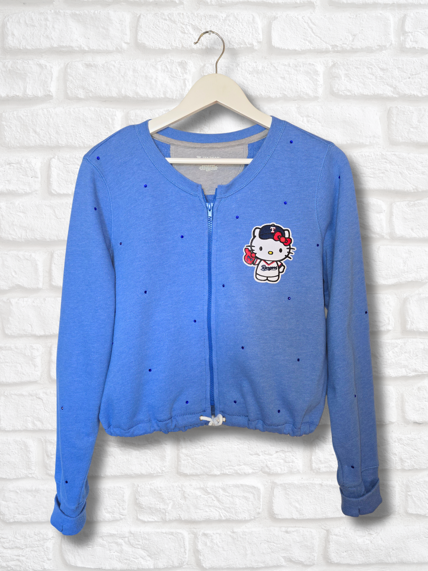 Texas Rangers HK Crop Zip-Up Sweatshirt