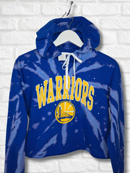 Golden State Warriors Crop Hoodie - Small