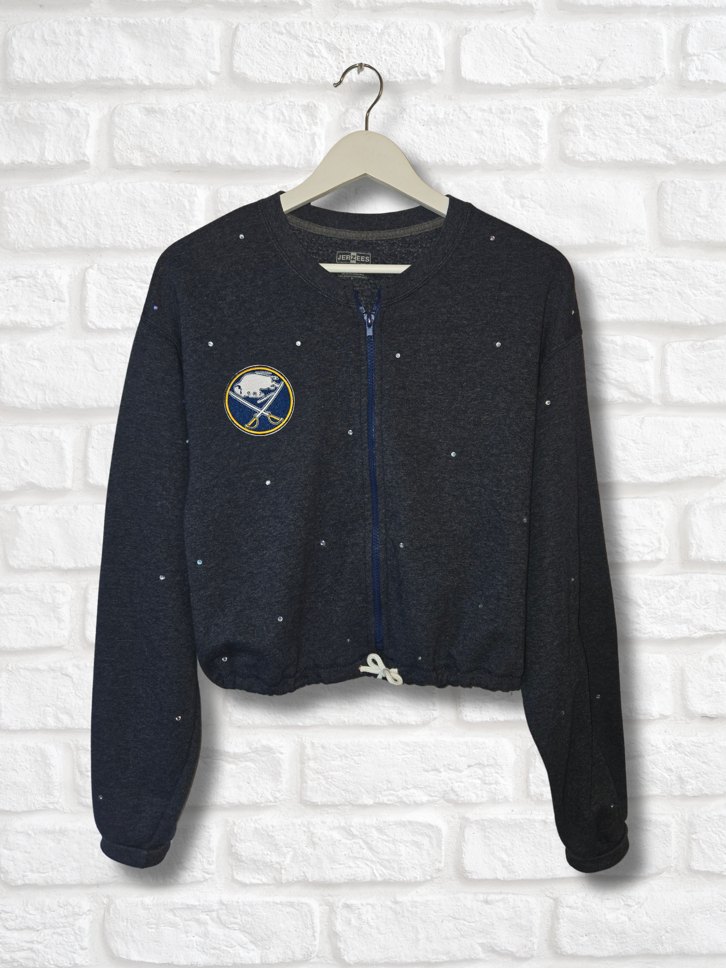Buffalo Sabers Crop Zip-Up Sweatshirt - Medium/Large