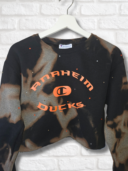 Anaheim Ducks Crop Sweatshirt - Small