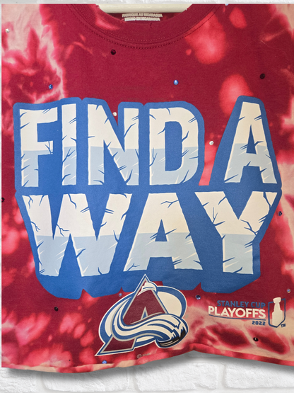 Colorado Avalanche Crop Top- Small