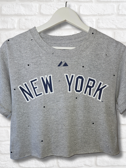 New York Yankees Crop Top- Small