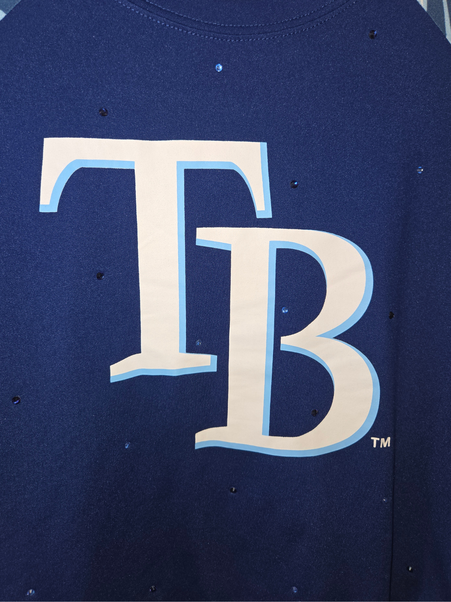 Tampa Bay Rays Ruffle Crop Top - Medium