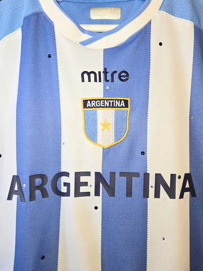 Team Argentina Ruffle Crop Top- Medium