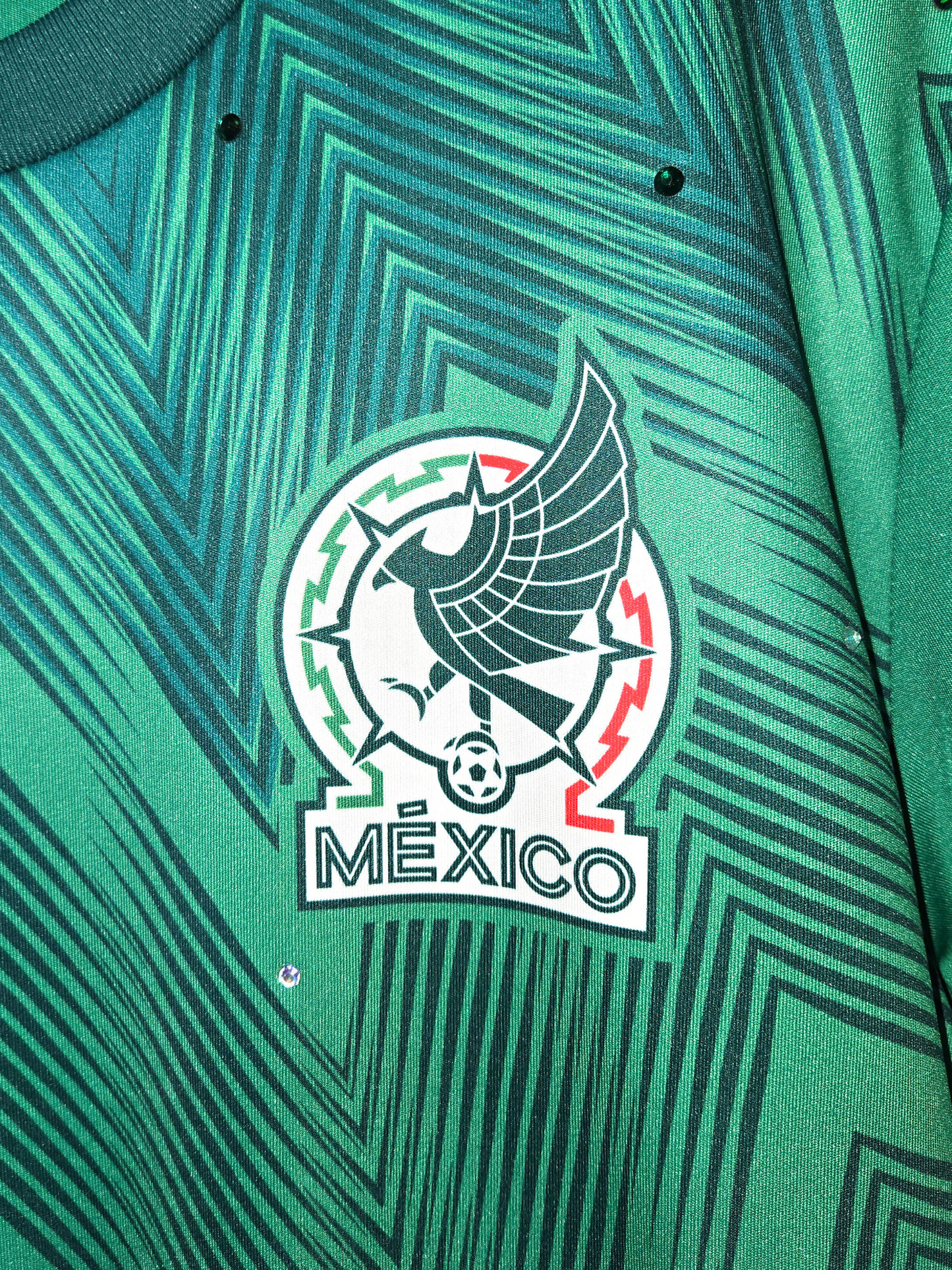 Team Mexico Ruffle Crop Top -  Large