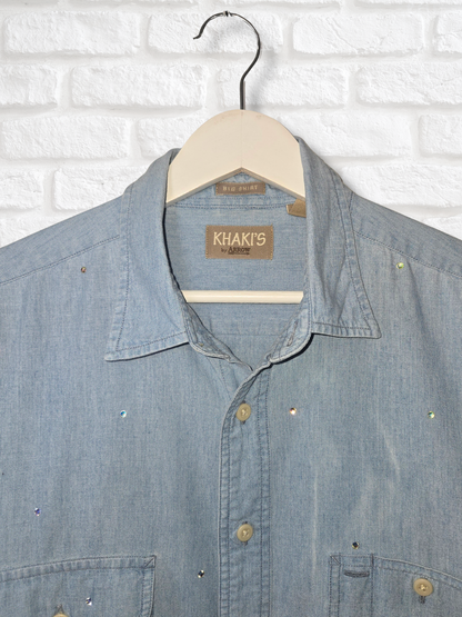 Los Angeles Dodgers Crop Button-up - XL
