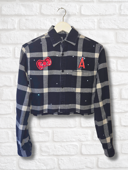 Angels HK Crop Flannel- Small