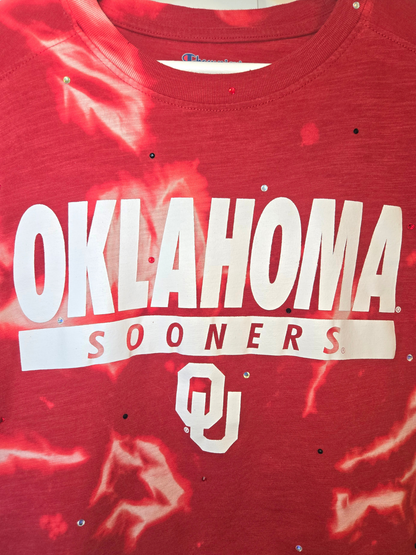 Oklahoma Sooners Crop Top- Large