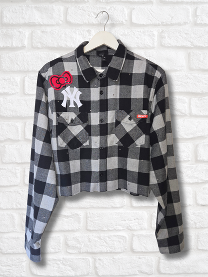 Yankees HK Crop Flannel- Large