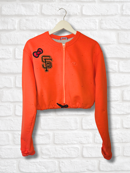 San Francisco Giants HK Crop Zip-Up Sweatshirt- Medium
