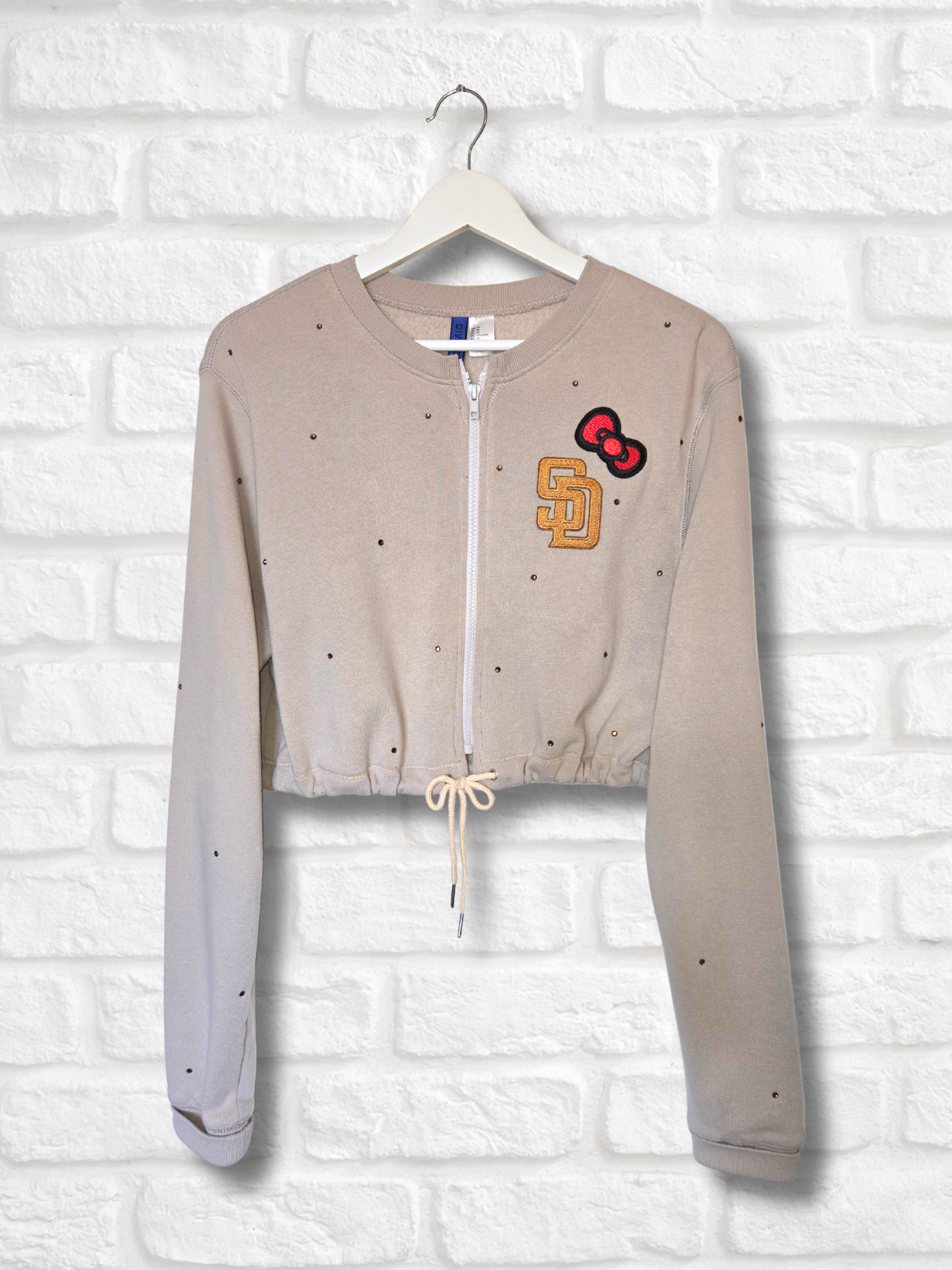 San Diego Padres HK Crop Zip-Up Sweatshirt
