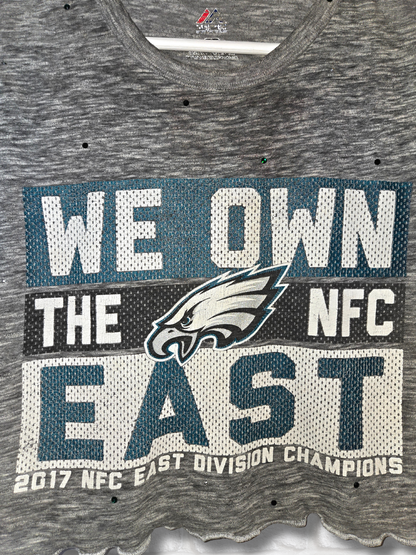 Philadelphia Eagles Ruffle Crop Top - Medium