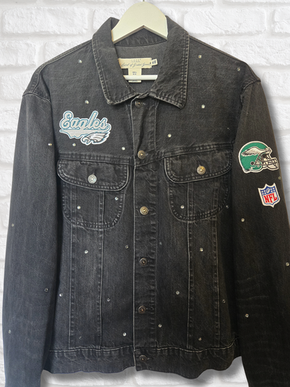 Philadelphia Eagles Oversized Denim Jacket - XL