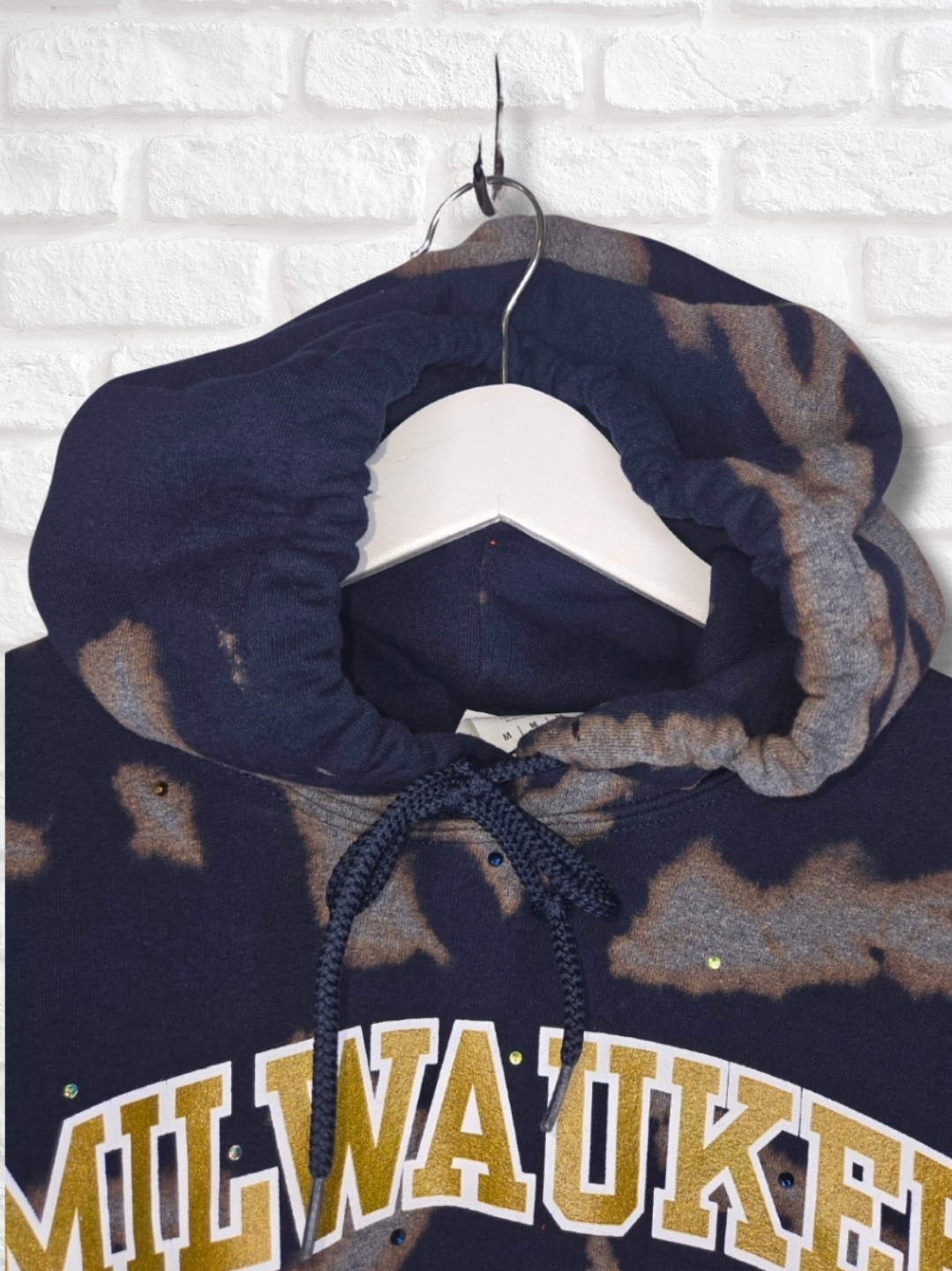 Milwaukee Brewers Crop Hoodie- Medium