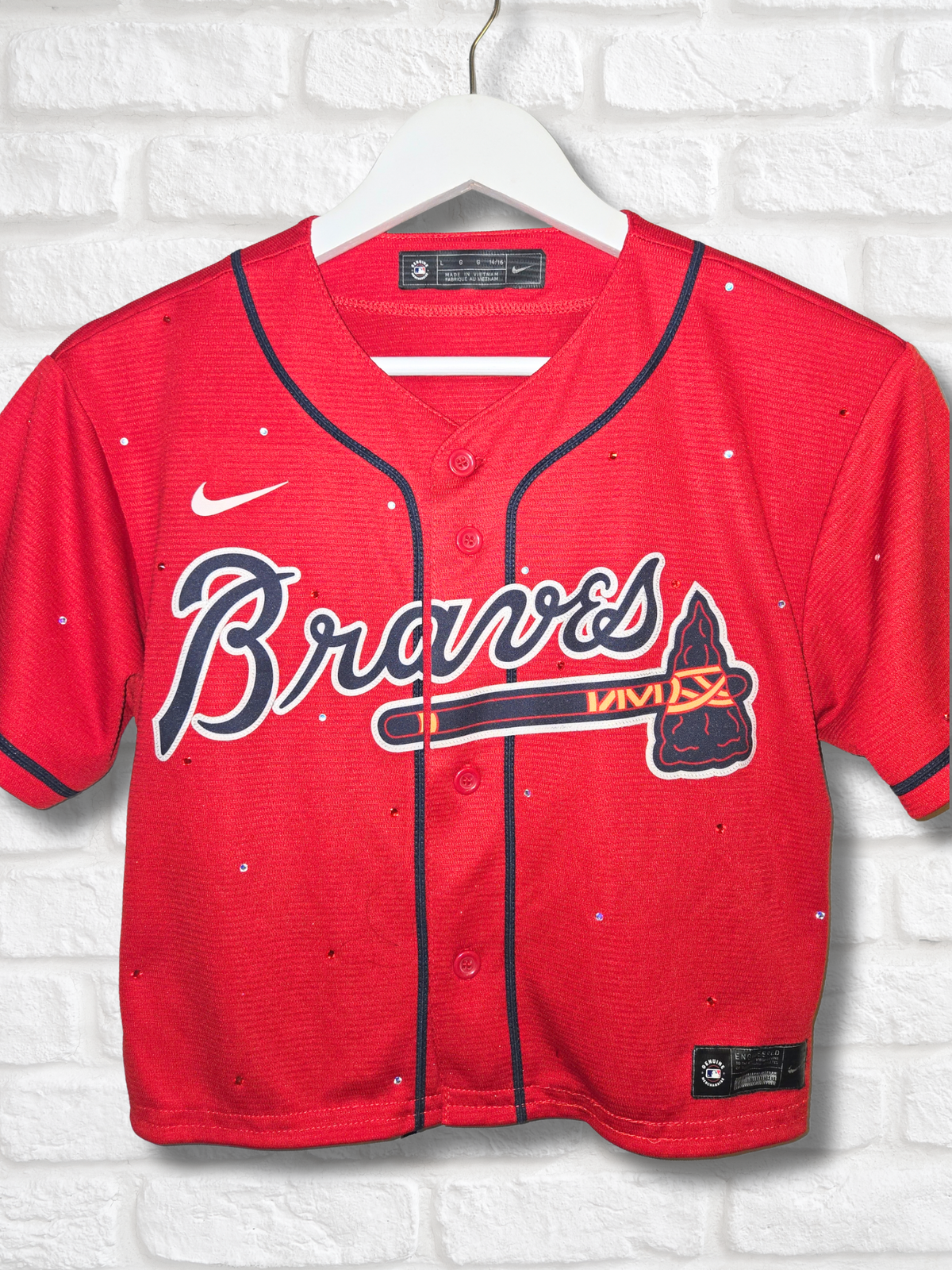 Atlanta Braves Crop Jersey- Small
