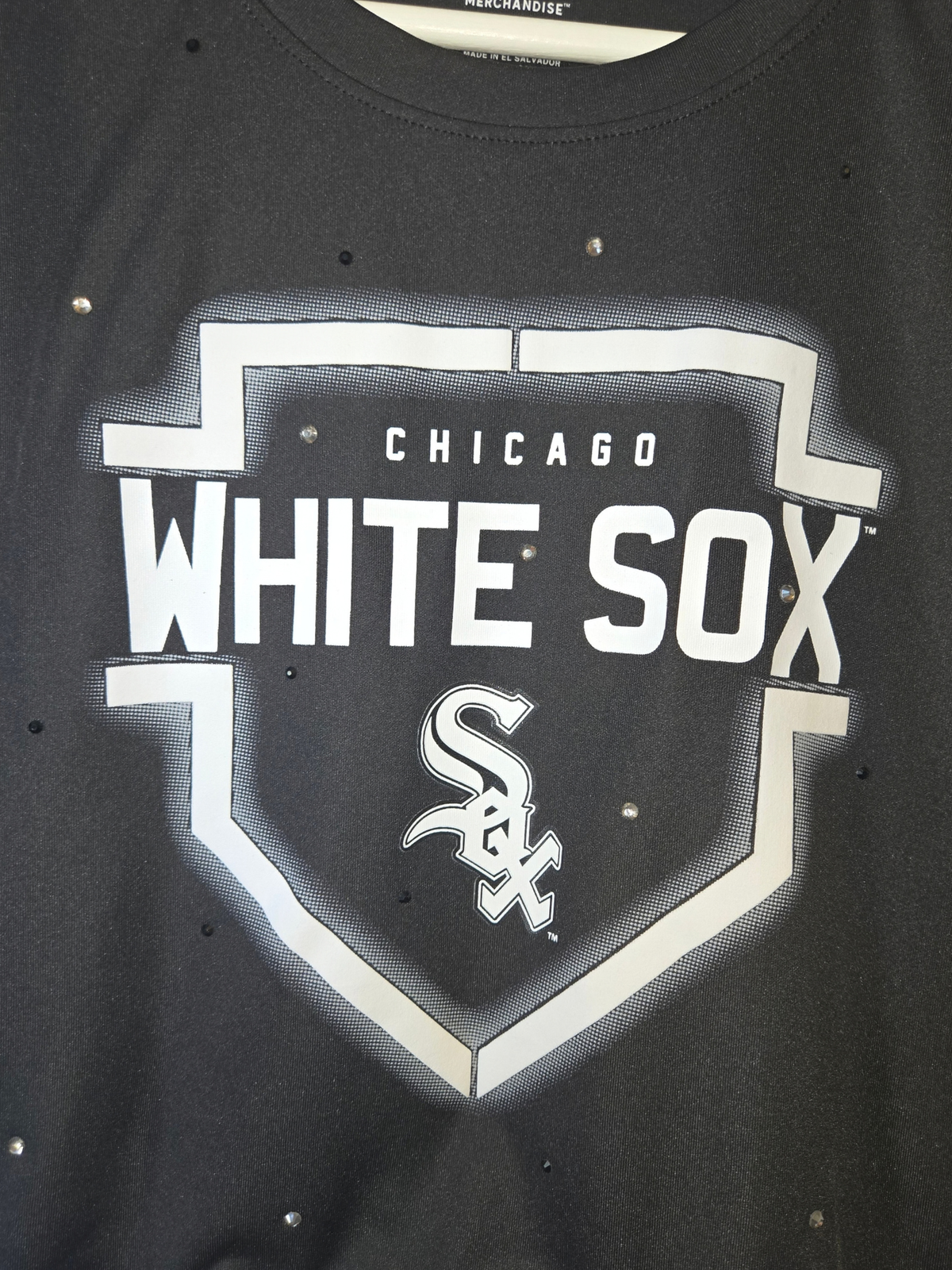 Chicago White Sox Ruffle Crop Top - Small