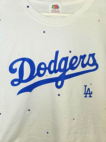 Los Angeles Dodgers Crop Top- Medium