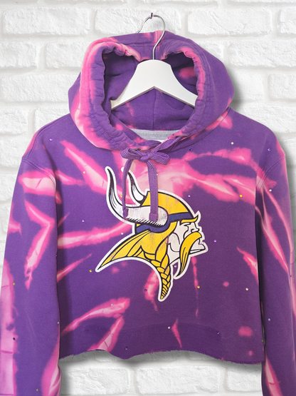 Minnesota Vikings Crop Hoodie- Small