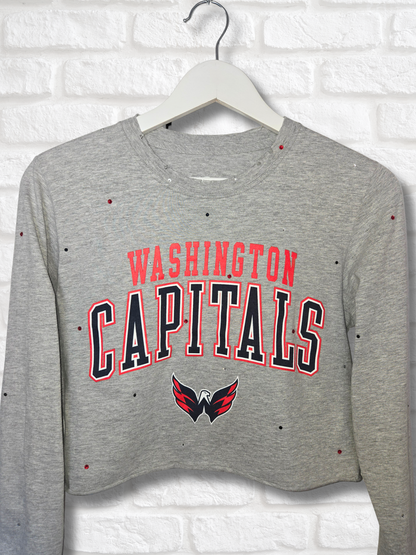 Washington Capitals Crop Top-   Small