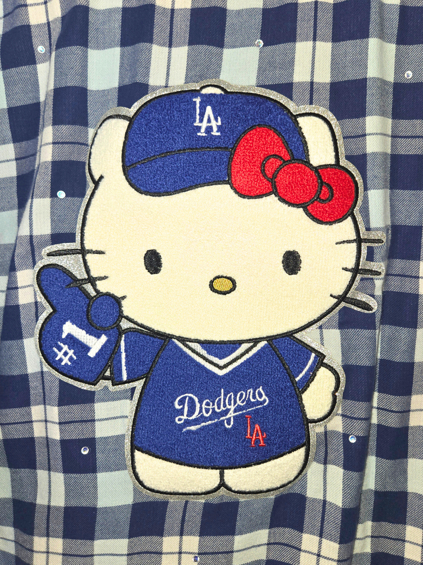 Los Angeles Dodgers HK Crop Flannel