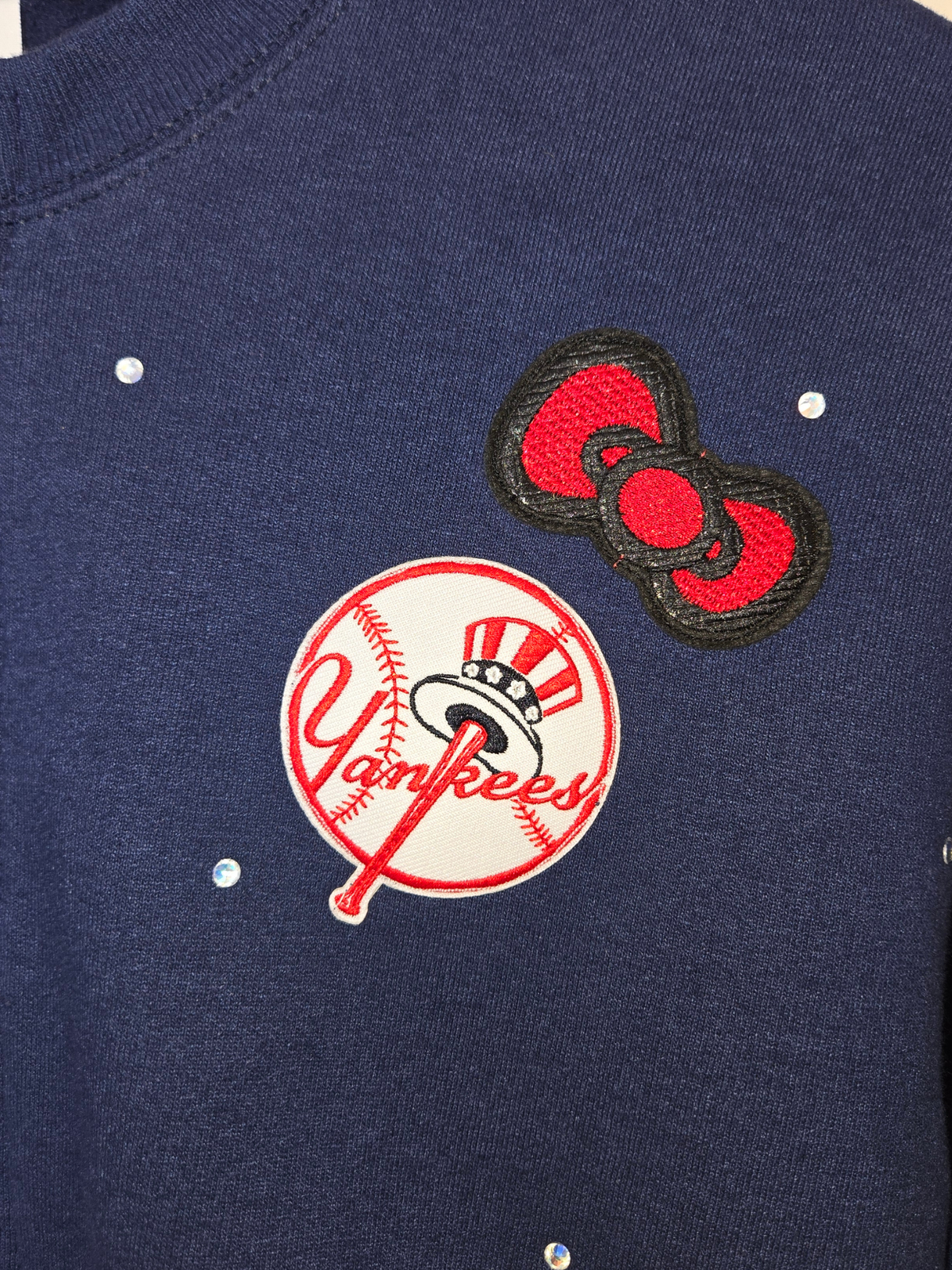 New York Yankees HK Crop Zip-Up Sweatshirt