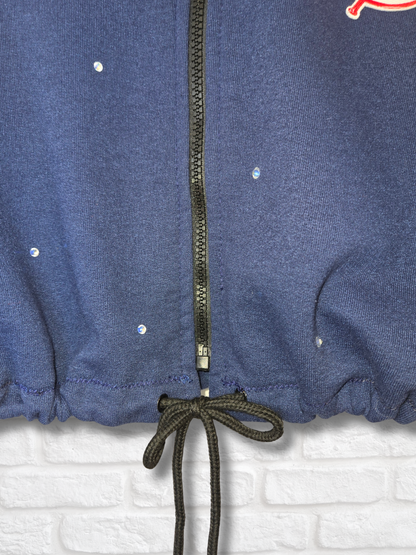 New York Yankees HK Crop Zip-Up Sweatshirt