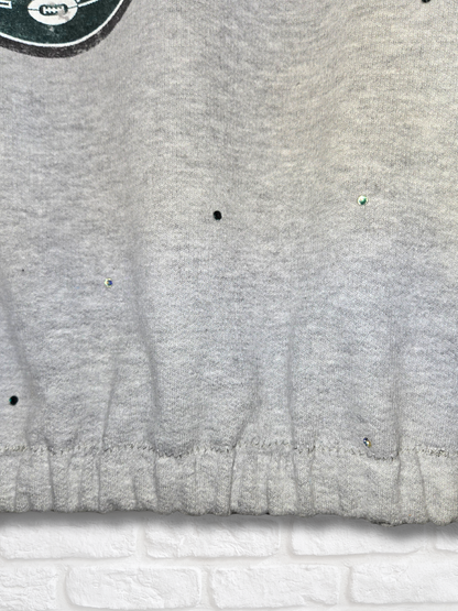 New York Jets Crop Hoodie- Large