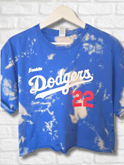 Los Angeles Dodgers Crop Top  - Large