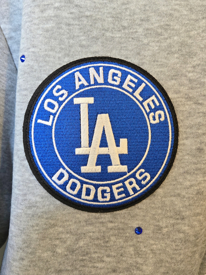 Los Angeles Dodgers Crop Zip-Up Sweatshirt - Large