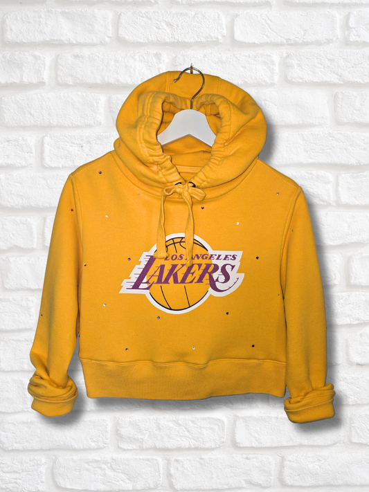 Los Angeles Lakers Crop Hoodie - Medium