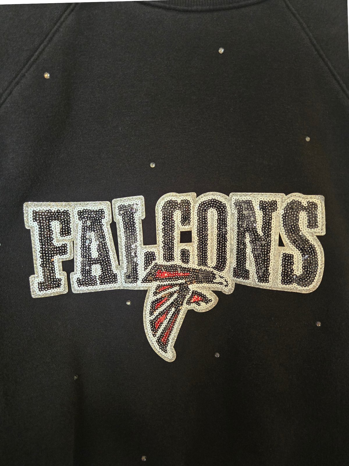 Atlanta Falcons Crop Zip-Up Sweatshirt- Large/XL
