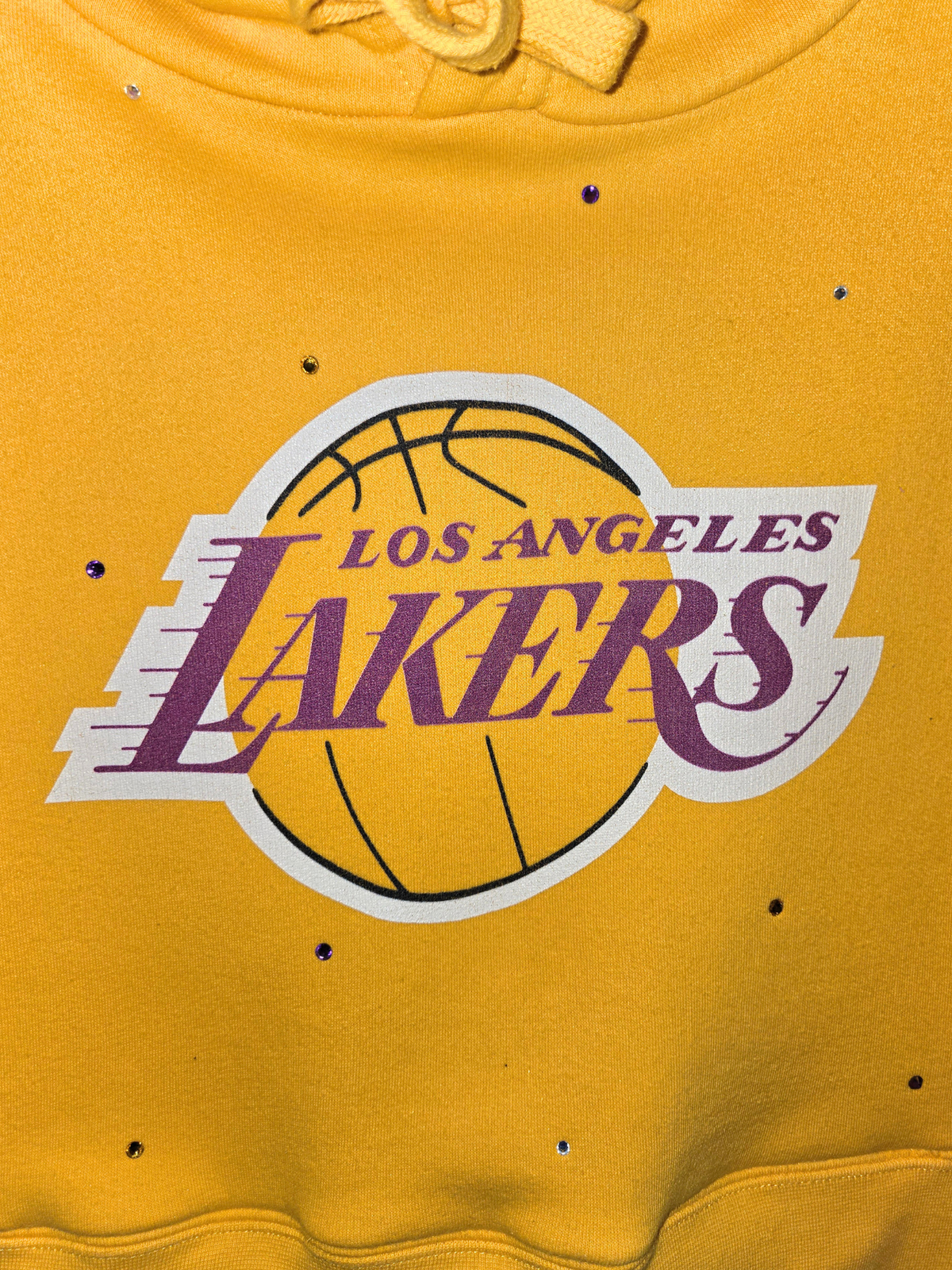Los Angeles Lakers Crop Hoodie - Medium