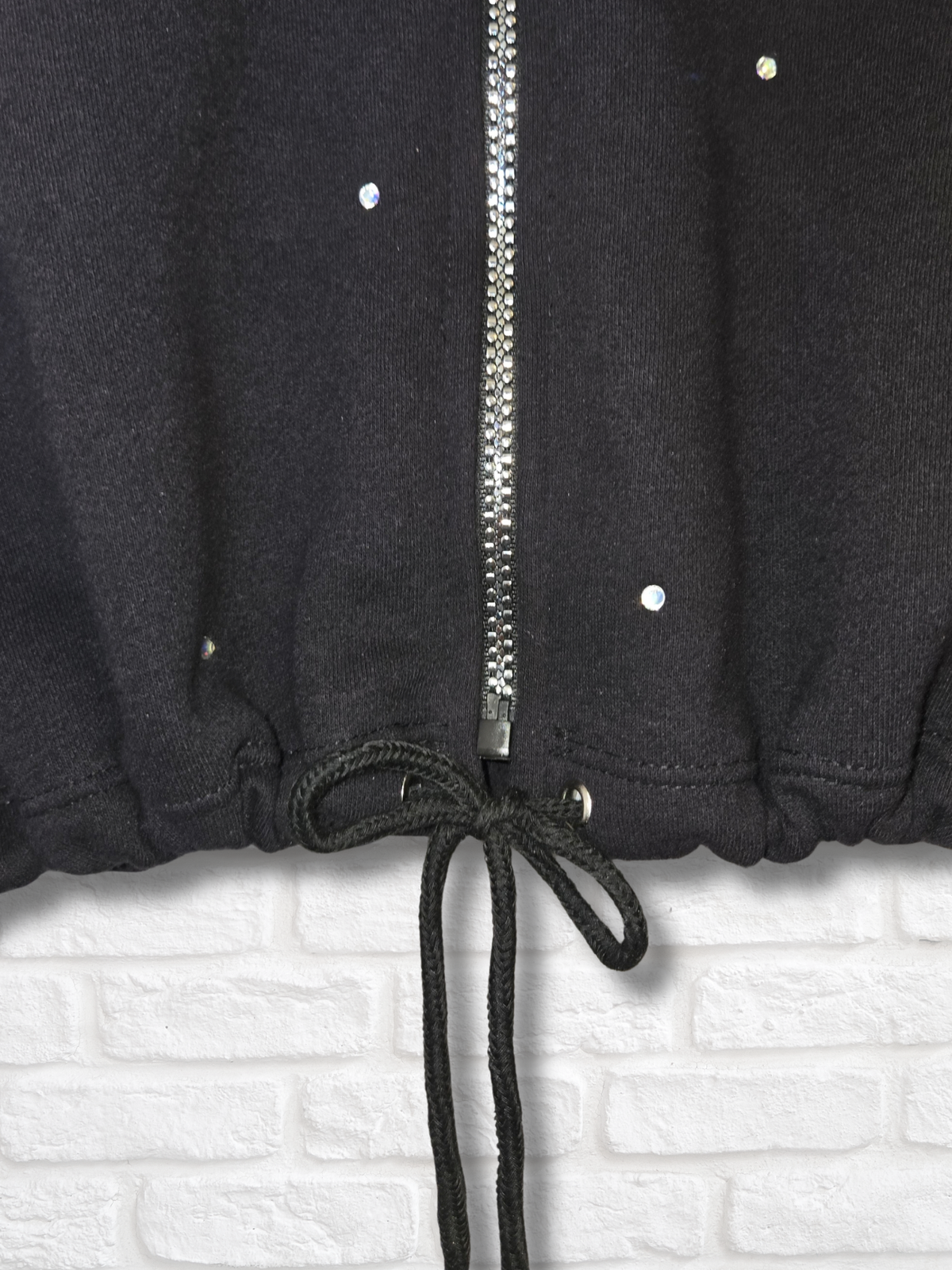 New York Yankees Crop Zip-Up Sweatshirt - M/L